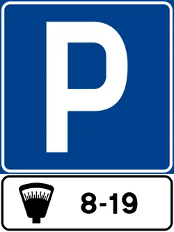 Cartello parcheggio a pagamento