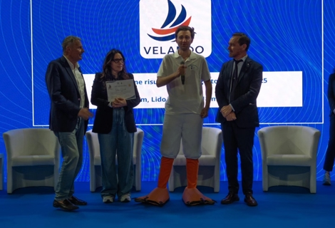 Il Ministro per le Disabilità durante un momento dell’iniziativa finale del progetto “Velando”