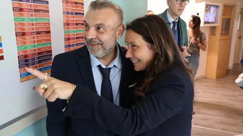 il ministro in visita