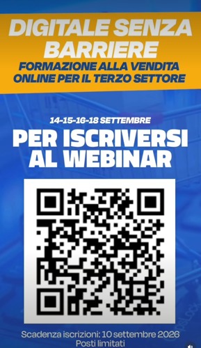 Qr Code Formazione Vendita Terzo Settore