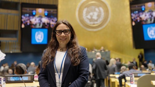 Il ministro per le Disabilità Alessandra Locatelli al Palazzo delle Nazioni Unite per la Cosp19
