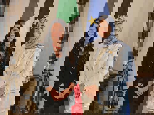 Ministro Locatelli e Ministro Wafa Al Kilani