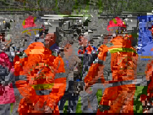 la visita del ministro